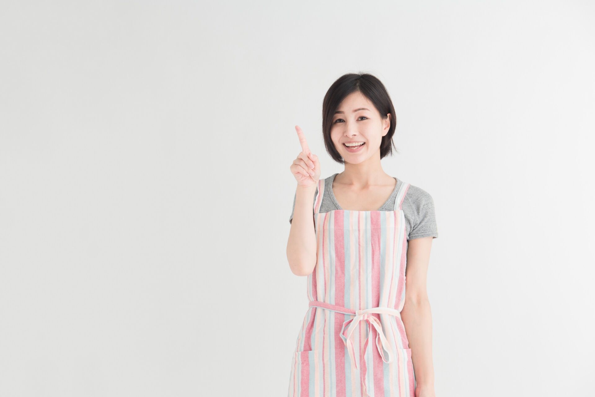 ひらめく女性